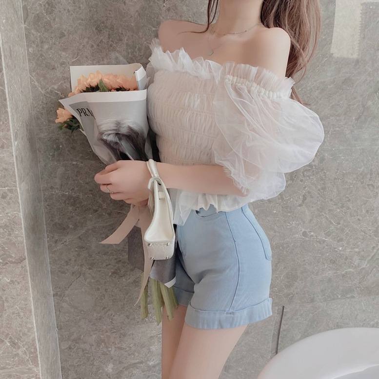 ブラウス トップス オフショルチュールシャーリングトップス レディース オフショルトップス シャーリングトップス 袖あり 半袖 肩出し オフショルダー レース シャツ チュール 無地 透け感 ブラウス トップス オフショルチュールシャーリングトップス レディース オフショルトップス シャーリングトップス 袖あり 半袖 肩出し オフショルダー レース シャツ チュール 無地 透け感