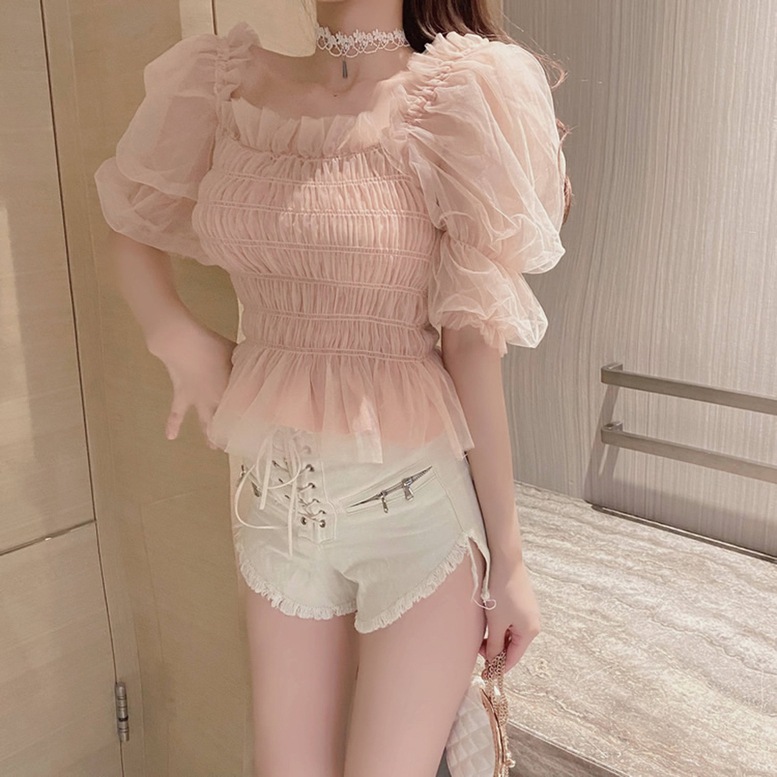 ブラウス トップス オフショルチュールシャーリングトップス レディース オフショルトップス シャーリングトップス 袖あり 半袖 肩出し オフショルダー レース シャツ チュール 無地 透け感 ブラウス トップス オフショルチュールシャーリングトップス レディース オフショルトップス シャーリングトップス 袖あり 半袖 肩出し オフショルダー レース シャツ チュール 無地 透け感