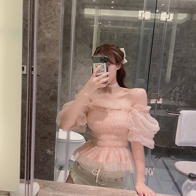 ブラウス トップス オフショルチュールシャーリングトップス レディース オフショルトップス シャーリングトップス 袖あり 半袖 肩出し オフショルダー レース シャツ チュール 無地 透け感 ブラウス トップス オフショルチュールシャーリングトップス レディース オフショルトップス シャーリングトップス 袖あり 半袖 肩出し オフショルダー レース シャツ チュール 無地 透け感