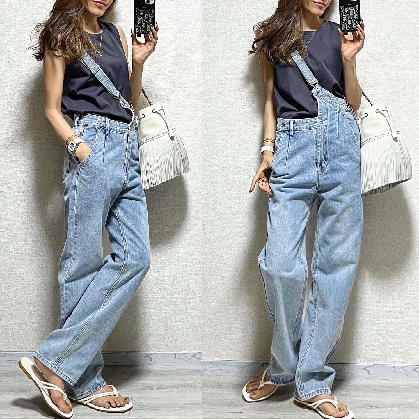 【韓国の人気爆発】 シンプルな着こなし欠かせないワンショルダーデニムサロペット 【韓国の人気爆発】 シンプルな着こなし欠かせないワンショルダーデニムサロペット