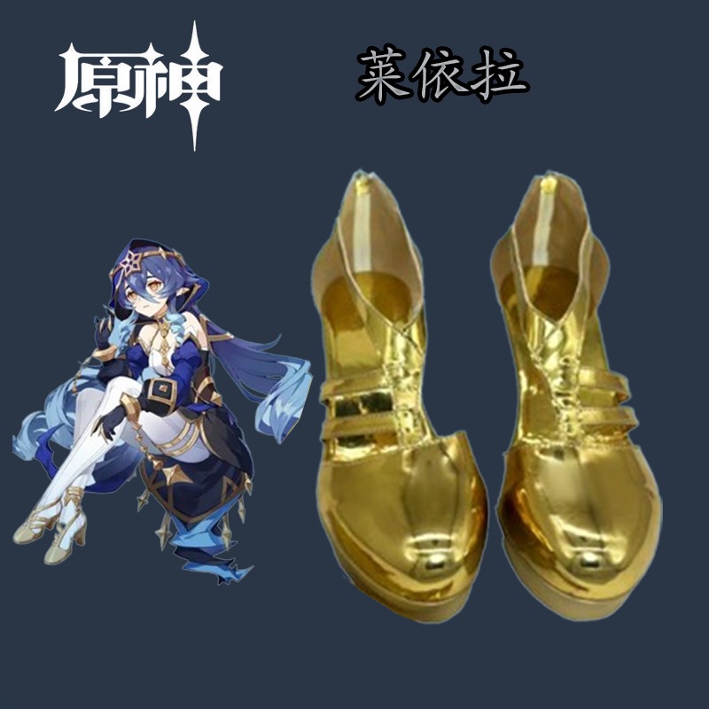 原神ライラ靴漫画展示二次元絵デザインパフォーマンスシューズハイヒールサンダル