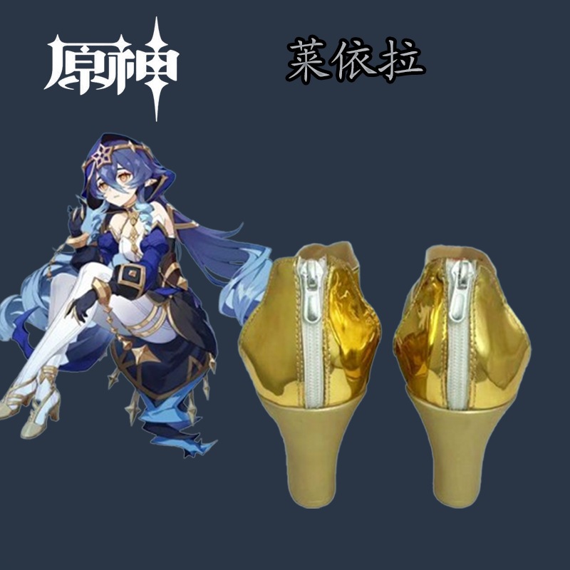 原神ライラ靴漫画展示二次元絵デザインパフォーマンスシューズハイヒールサンダル