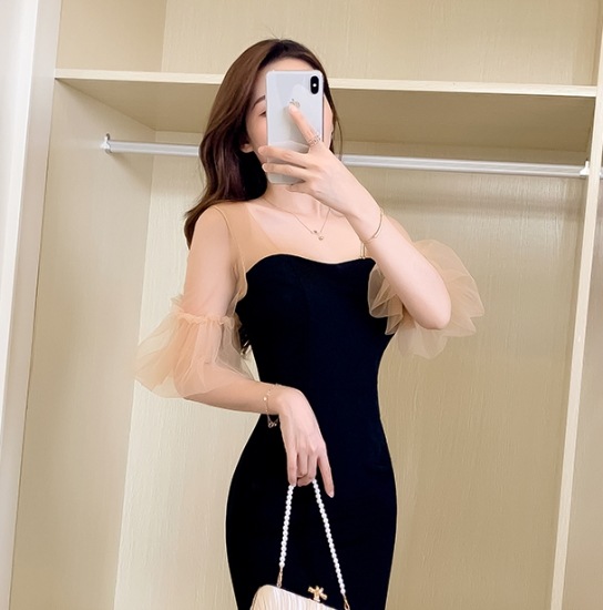 【取寄:納期2週間】パーティードレス レディース 演奏会ドレス 結婚式ドレス ワンピースドレス フィッシュテール マーメイドシルエット メッシュ シースルー フレアスリーブ ハイウエスト お呼ばれ 【取寄:納期2週間】パーティードレス レディース 演奏会ドレス 結婚式ドレス ワンピースドレス フィッシュテール マーメイドシルエット メッシュ シースルー フレアスリーブ ハイウエスト お呼ばれ