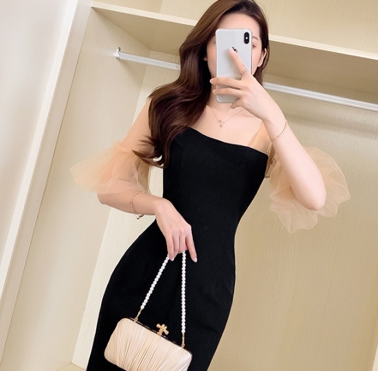 【取寄:納期2週間】パーティードレス レディース 演奏会ドレス 結婚式ドレス ワンピースドレス フィッシュテール マーメイドシルエット メッシュ シースルー フレアスリーブ ハイウエスト お呼ばれ 【取寄:納期2週間】パーティードレス レディース 演奏会ドレス 結婚式ドレス ワンピースドレス フィッシュテール マーメイドシルエット メッシュ シースルー フレアスリーブ ハイウエスト お呼ばれ