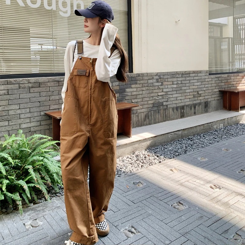 作業着 アメリカン レトロ リュック ズボン 女性 2024 春秋モデル ゆったり bf ダラダラ 風 経年変化 ワンピース ハーフパンツ ズボン 作業着 アメリカン レトロ リュック ズボン 女性 2024 春秋モデル ゆったり bf ダラダラ 風 経年変化 ワンピース ハーフパンツ ズボン