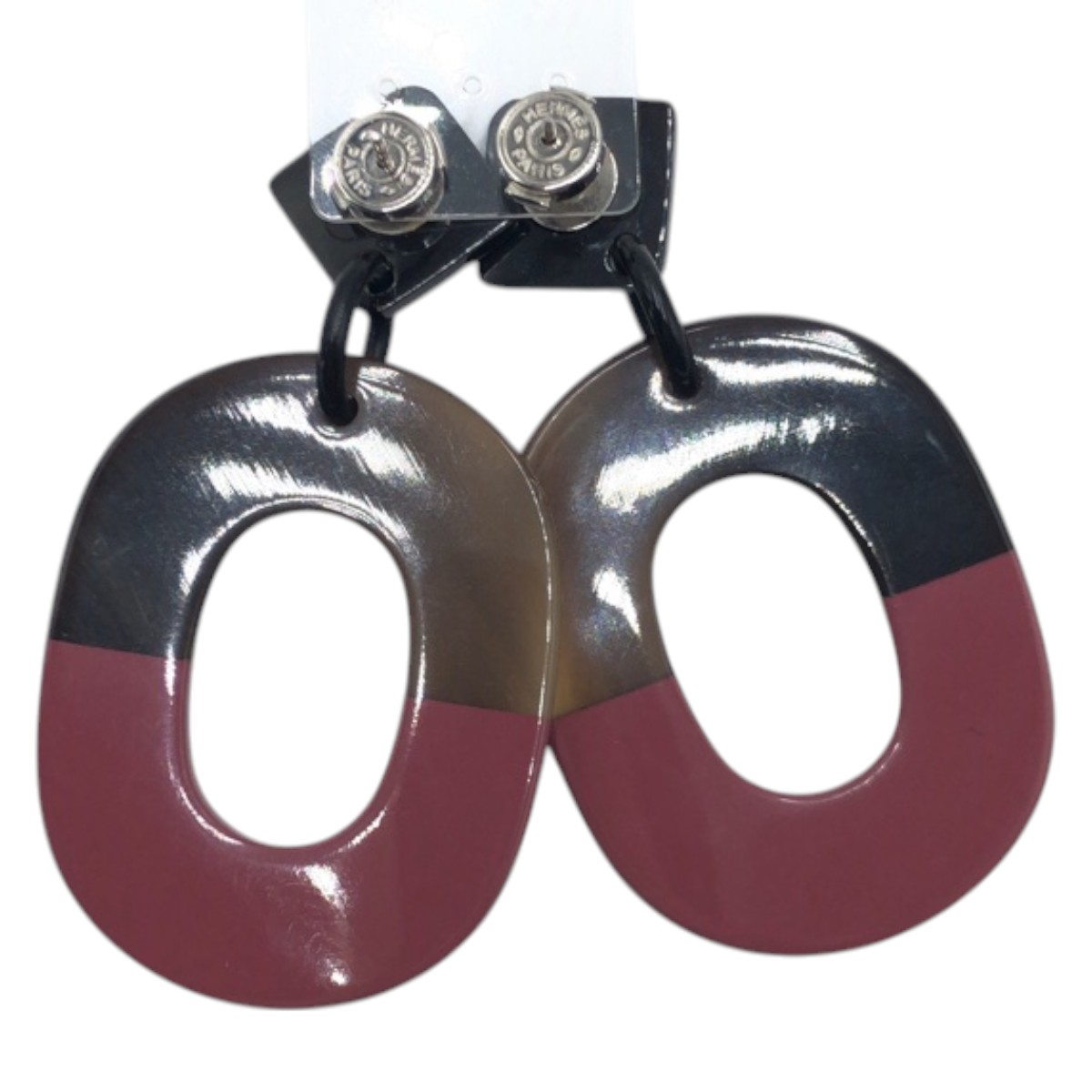 超美品 バッファローホーン ブラウン ピンク バッファローホーン ピアス レディース 502324 超美品 バッファローホーン ブラウン ピンク バッファローホーン ピアス レディース 502324