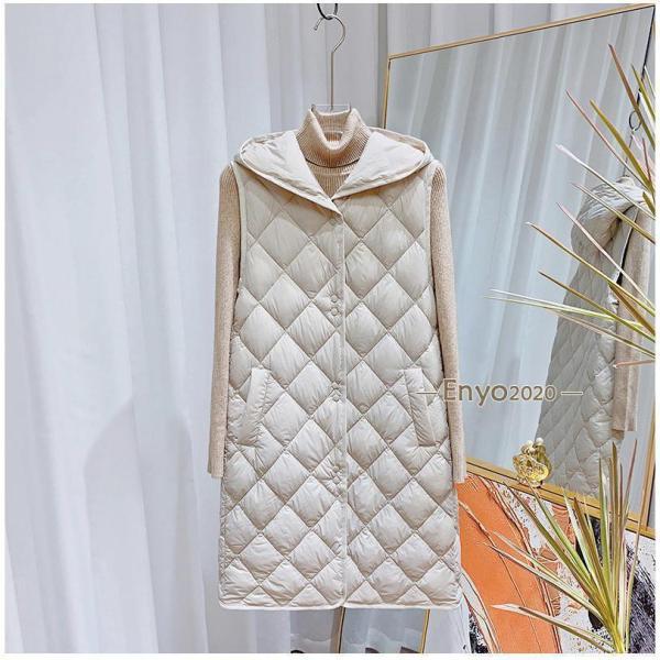 ダウンベスト レディース ジレ インナー フード付き ロング丈 羽織り 軽量 着痩せ シンプル きれいめ カジュアル 暖かい 防寒 秋冬 ダウンベスト レディース ジレ インナー フード付き ロング丈 羽織り 軽量 着痩せ シンプル きれいめ カジュアル 暖かい 防寒 秋冬