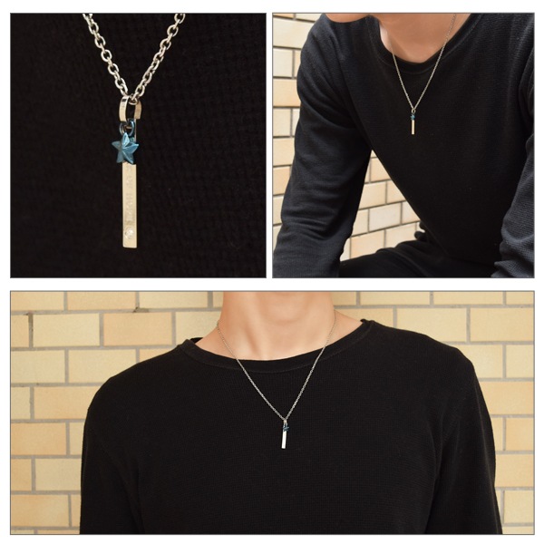 fe-fe ブルースター ダイヤモンド ステンレス ネックレス サージカルステンレス fe-fe ブルースター ダイヤモンド ステンレス ネックレス サージカルステンレス