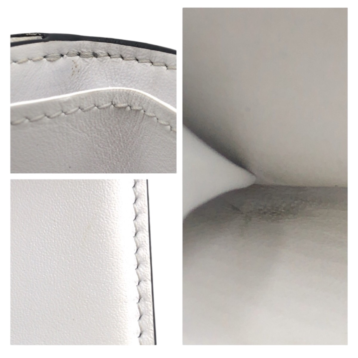 美品 タイガ ラマ ディスカバリー コンパクトウォレット 男女兼用 オプティックホワイト 白 シルバー金具 PVC M30899 折財布 レディース 502861