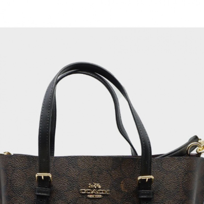 コーチシグネチャーキャンバスモリートートバッグ 25 CV965 IMXAQ