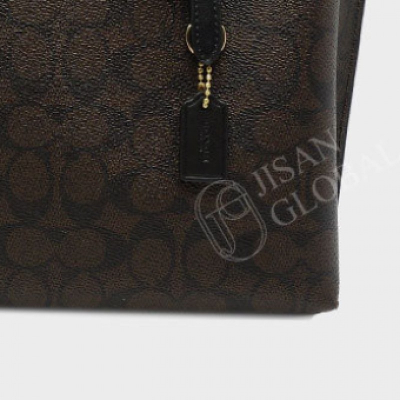 コーチシグネチャーキャンバスモリートートバッグ 25 CV965 IMXAQ