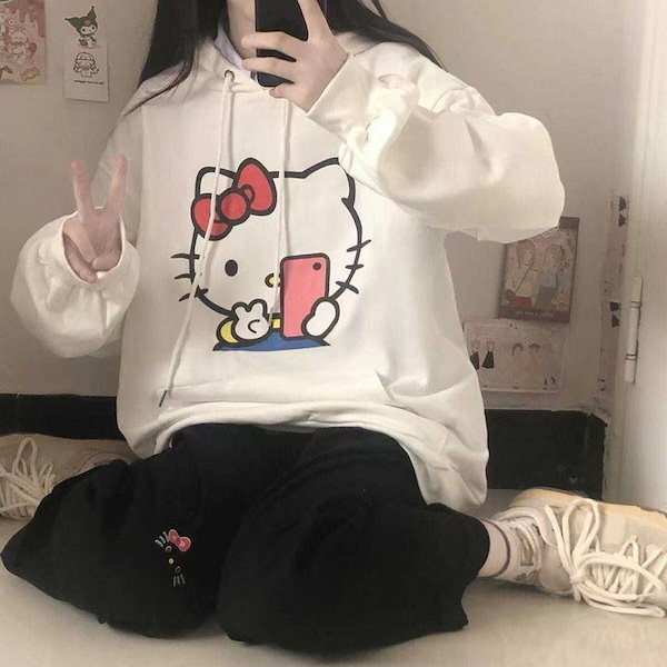 Qoo10] パーカー かわいい ハローキティー キテ