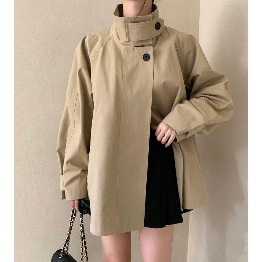 コート スプリングコート レディース 春 オーバーサイズ アウター パーカー 羽織り 羽織 ライトアウター ジャケット 長袖 大きいサイズ