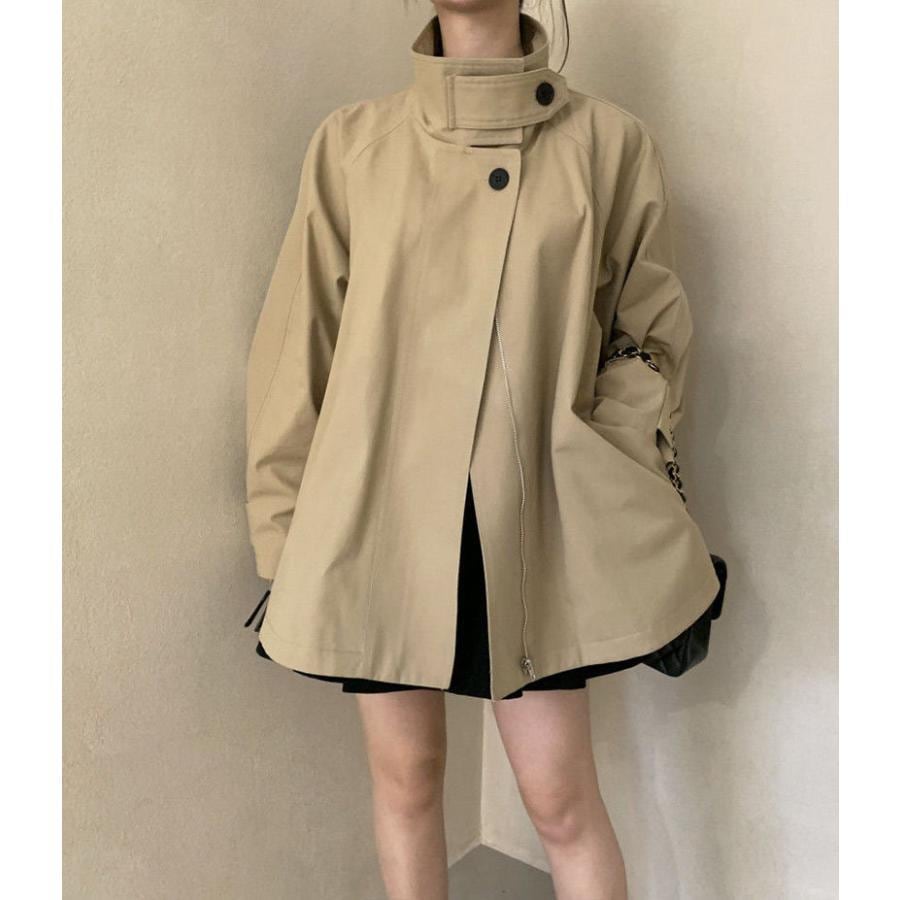 コート スプリングコート レディース 春 オーバーサイズ アウター パーカー 羽織り 羽織 ライトアウター ジャケット 長袖 大きいサイズ