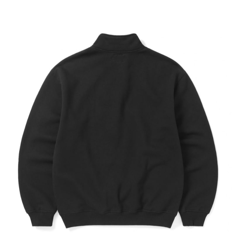 THISISSNEVERTHAT ハーフジップ スウェットシャツ ブラック