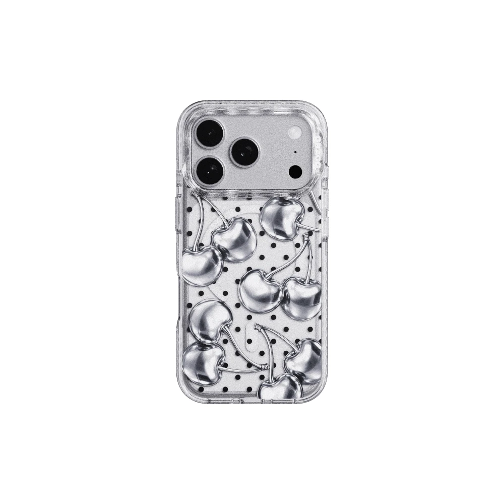 【GRAGG】 MAGSAFE LAYERS FRAME CASE CLEAR - CHROME CHERRY 正規品_2