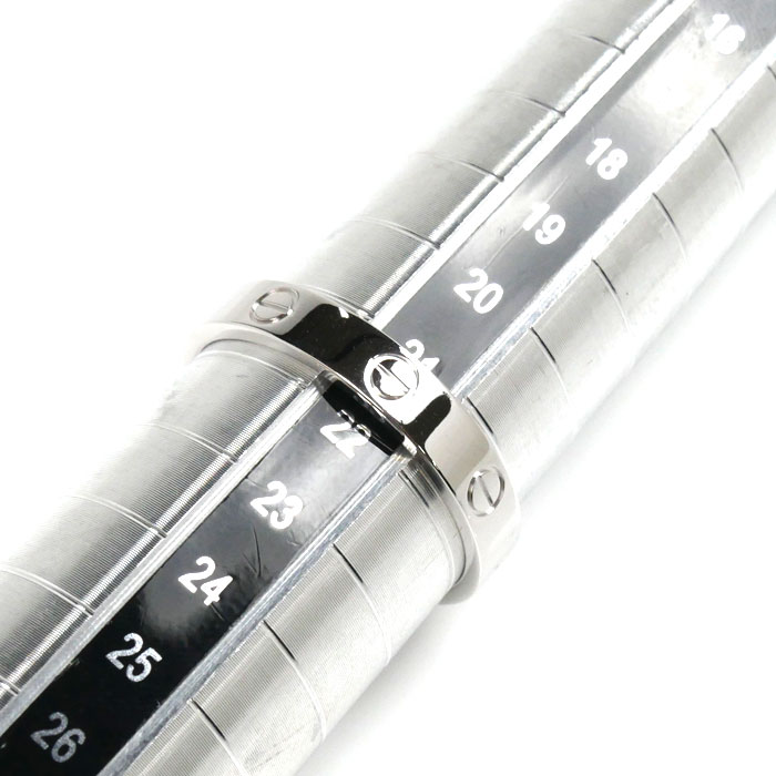 CARTIER カルティエ K18WG ホワイトゴールド ミニラブ リング