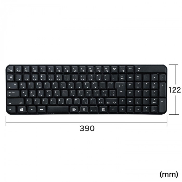 サンワサプライ マウス付きワイヤレスキーボード ブラック SKB-WL25SETBK