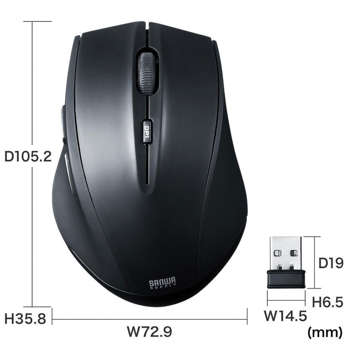 サンワサプライ マウス付きワイヤレスキーボード ブラック SKB-WL25SETBK