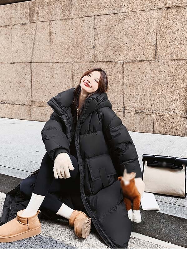 ダウンコート レディース ダウンジャケット 90％ダウン Aライン 帽子付き フード 母親 大きいサイズ 黒 ブラック 厚手 冬服 防寒着 おしゃれ S M L きれいめ 着やせ 20代 30代 40