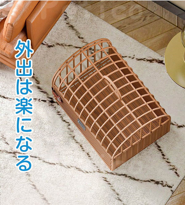 Qoo10] ペットキャリー ラタン ペット 猫 犬