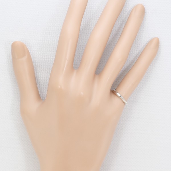 4℃ PT950 リング 指輪 6.5号 ブルーダイヤ 総重量約2.8g ジュエリー 中古