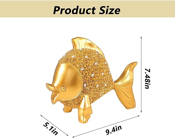 金魚 置物 家装飾用 金魚飾りインテリア 樹脂手工芸品 バラレリーフデザイン 雰囲気造る 金魚2個セット