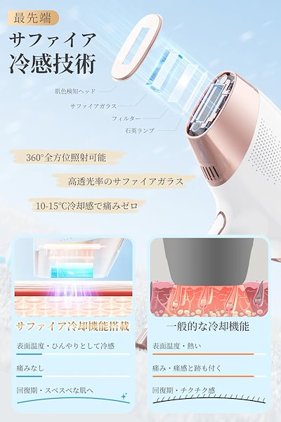 Qoo10] SARLISI Sarlisi 脱毛器 サファイア冷感脱 : 美容・健康家電