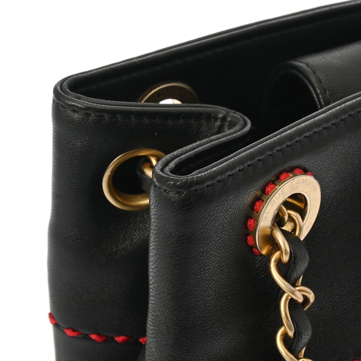 ココマーク 巾着ショルダーバッグ 黒 レディース レザー ショルダーバッグ Aランク 中古 銀蔵