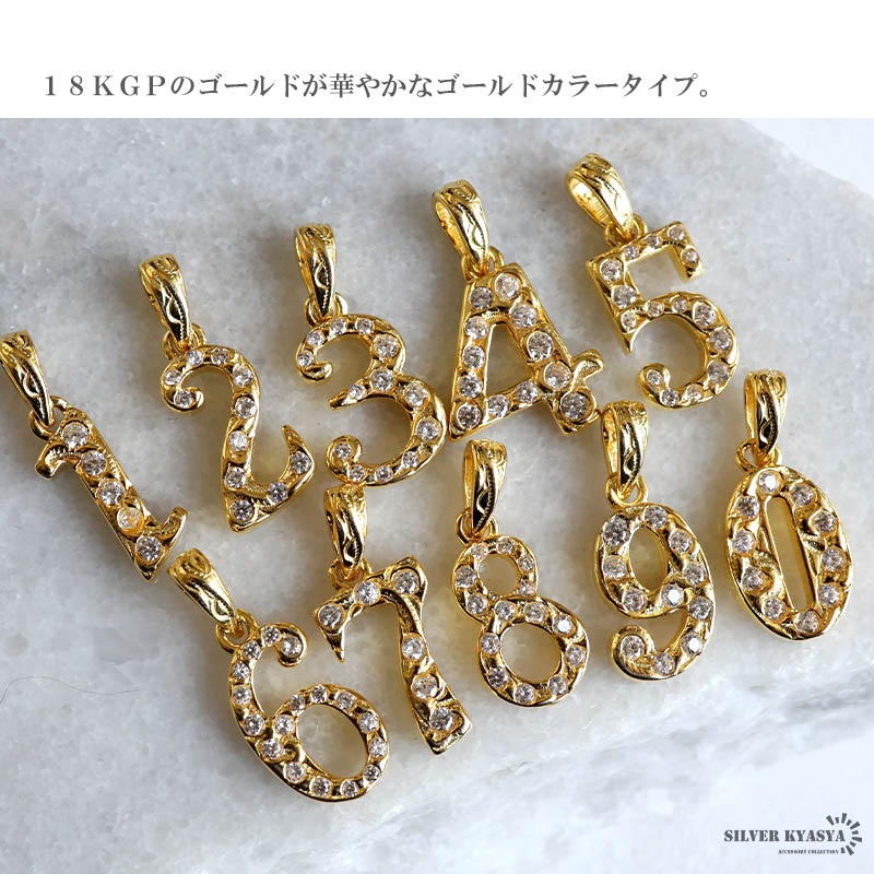 S925 ナンバーネックレス [ns224]