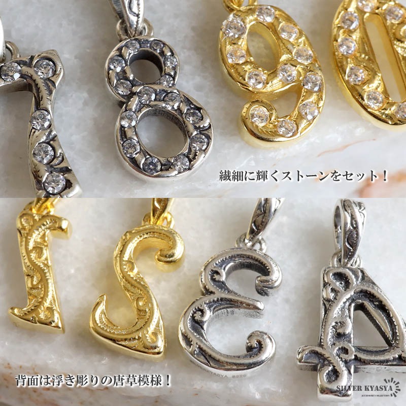 S925 ナンバーネックレス [ns224]