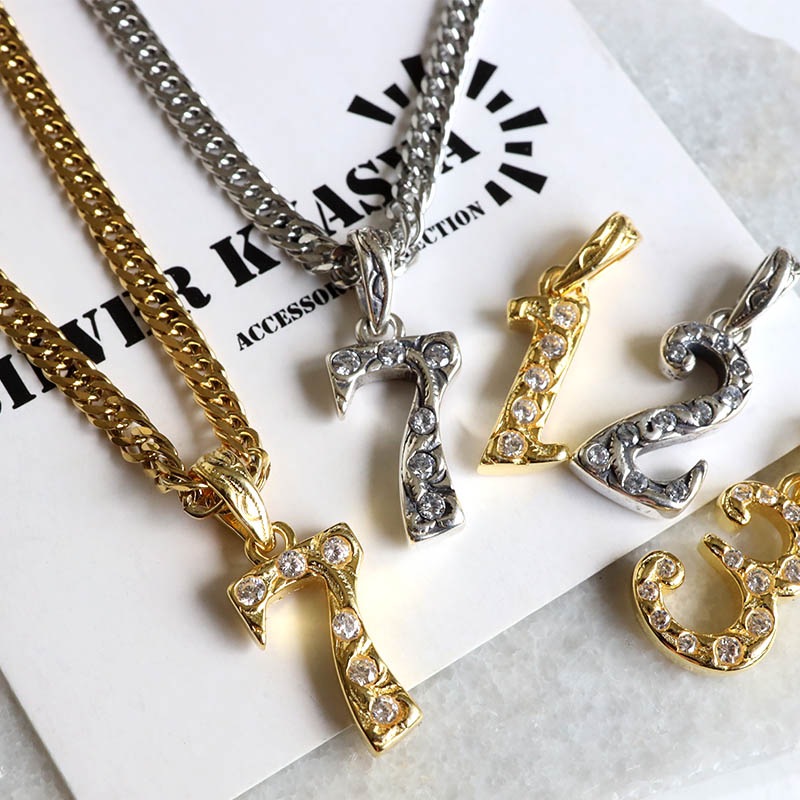 S925 ナンバーネックレス [ns224]