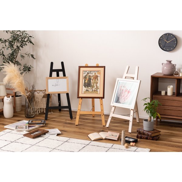 3色から選べるパインのイーゼル 北欧 ナチュラル ディスプレイ 什器 リビング