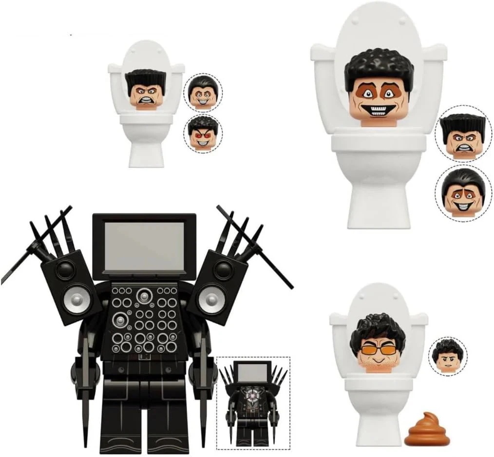 新店舗の新作！Skibidi Toilet スキビディ ブロック 27体セット おもちゃ ゲーム 武器付き 人形 オーディオマン アニメ クリエイティブ ギフト 誕生日 ハロウィン クリスマス プレゼ