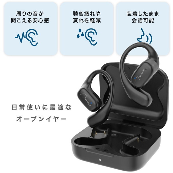 大河商事 monowa041 ワイヤレスイヤホン ブラック 大河商事 monowa041 ワイヤレスイヤホン ブラック