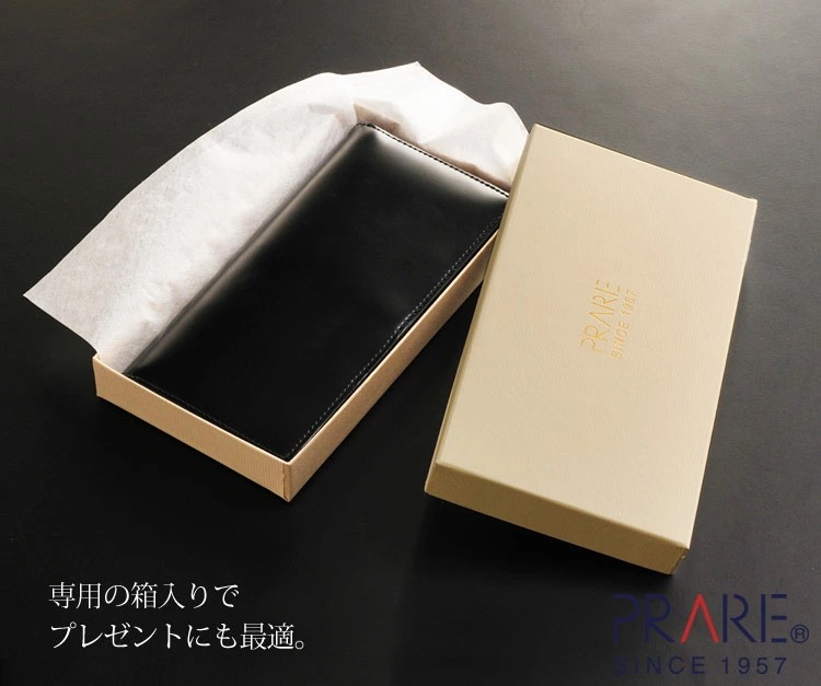[PRAIRIE]コードバンレザー長財布
