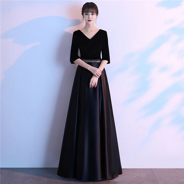 数量限定 ロングドレス 演奏会 黒 ドレス パーティードレス 大きいサイズ 袖あり 袖付き 発表会 パーティードレス ステージ用 衣装 カラードレス Aライン ファスナー 厚サテン 緑 女子会 二次会 数量限定 ロングドレス 演奏会 黒 ドレス パーティードレス 大きいサイズ 袖あり 袖付き 発表会 パーティードレス ステージ用 衣装 カラードレス Aライン ファスナー 厚サテン 緑 女子会 二次会