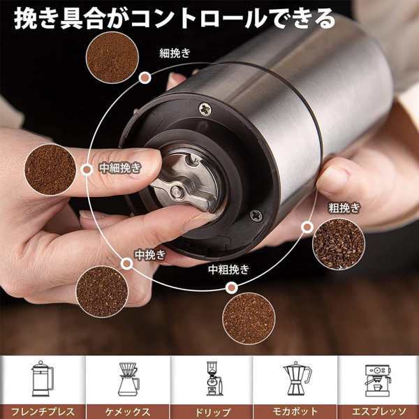 電動コーヒーミルコーヒーグラインダーミル充電式コーヒーミル　電動ミルアウトドア ハイパワー usb充電式自動コーヒー豆ミル ワンタッチで自動挽き 粉末 均一 細挽き 急速挽き 一台多役 水洗い可能_9
