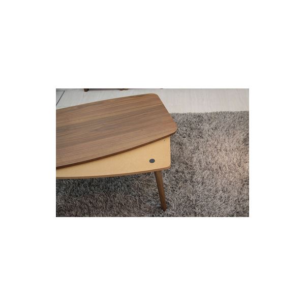 コタツテーブル 約W90xD50xH36cm ブラウン 完成品