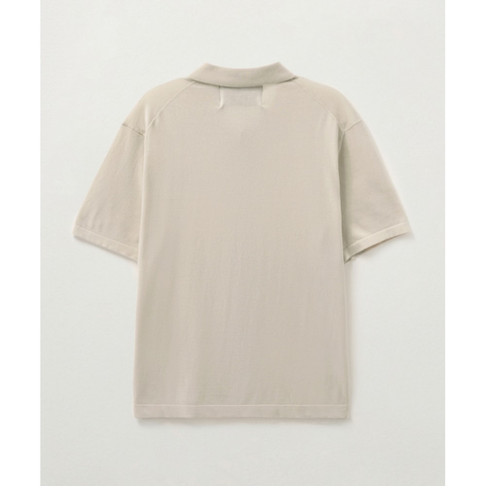 SATUR ライトウェイトカラーハーフカーディガンオートミール SATUR ライトウェイトカラーハーフカーディガンオートミール