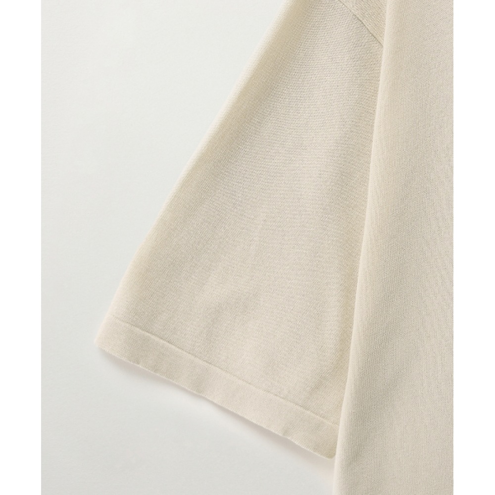 SATUR ライトウェイトカラーハーフカーディガンオートミール SATUR ライトウェイトカラーハーフカーディガンオートミール