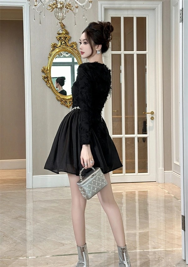 ビジュー付き ワンピスドレス ミニ丈 膝上丈 フレアワンピース レース フォーマルドレス パーティードレス ナイトドレス 姫系 長袖 セクシー上品 大人 きれいめ スナック パーティー 結婚式 ドレス ビジュー付き ワンピスドレス ミニ丈 膝上丈 フレアワンピース レース フォーマルドレス パーティードレス ナイトドレス 姫系 長袖 セクシー上品 大人 きれいめ スナック パーティー 結婚式 ドレス