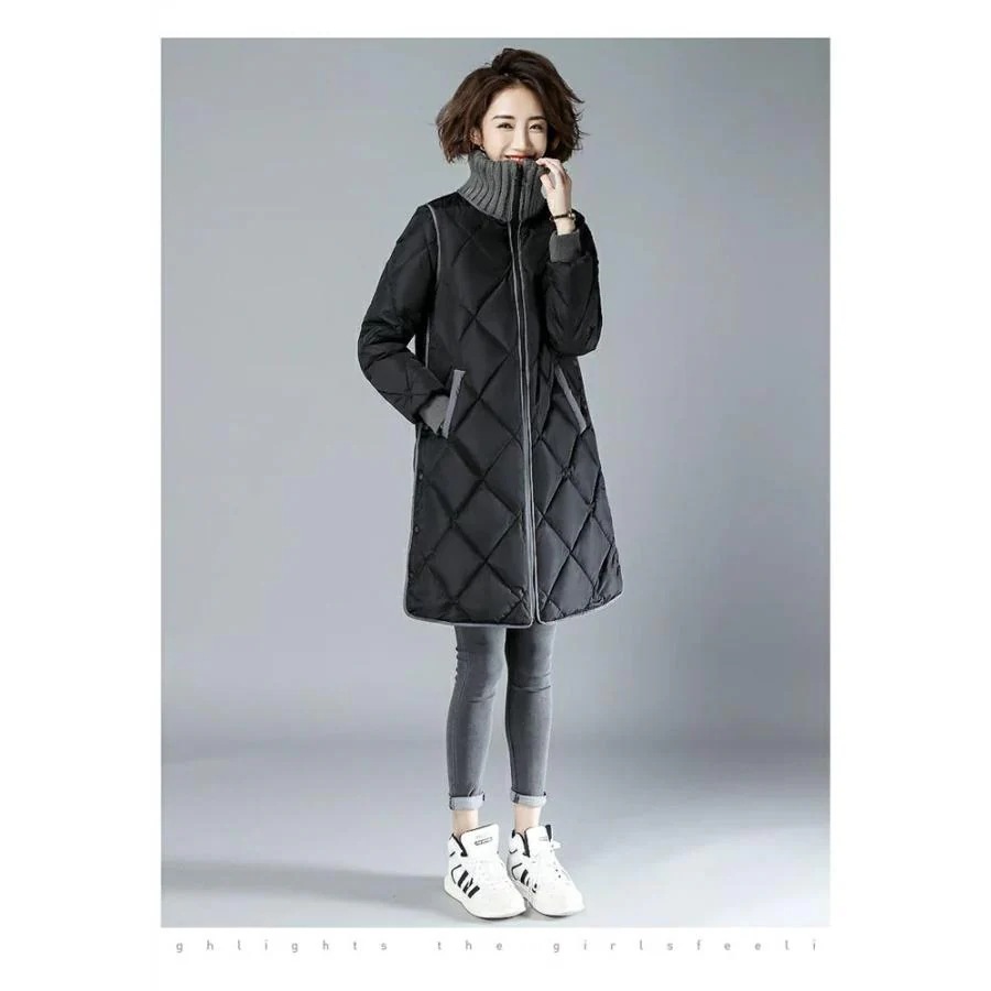 キルティングコートレディースジャケットロングコートダウンコート中綿コートレディースダウン風コートアウター軽量防寒シンプル無地