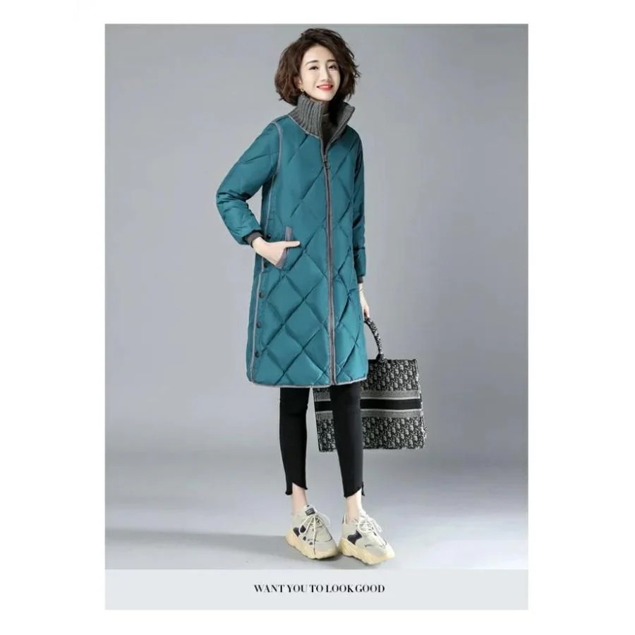 キルティングコートレディースジャケットロングコートダウンコート中綿コートレディースダウン風コートアウター軽量防寒シンプル無地
