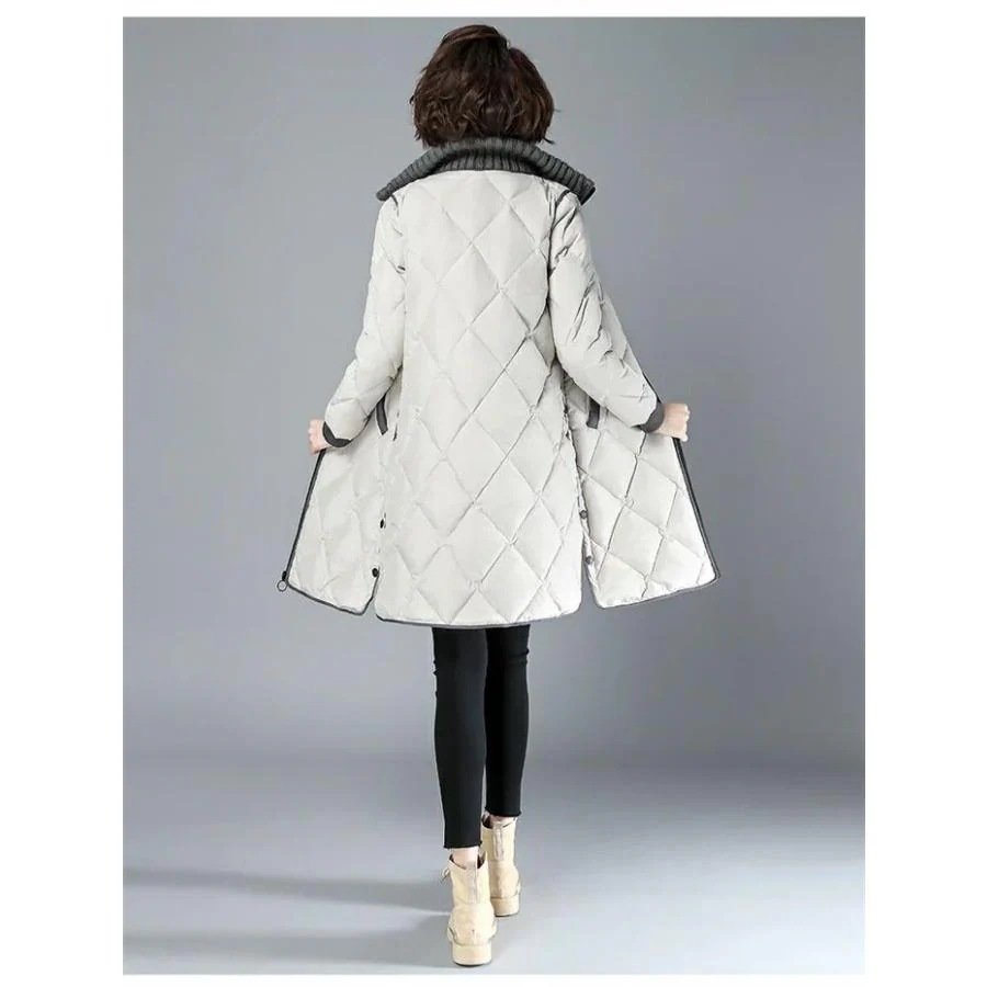 キルティングコートレディースジャケットロングコートダウンコート中綿コートレディースダウン風コートアウター軽量防寒シンプル無地