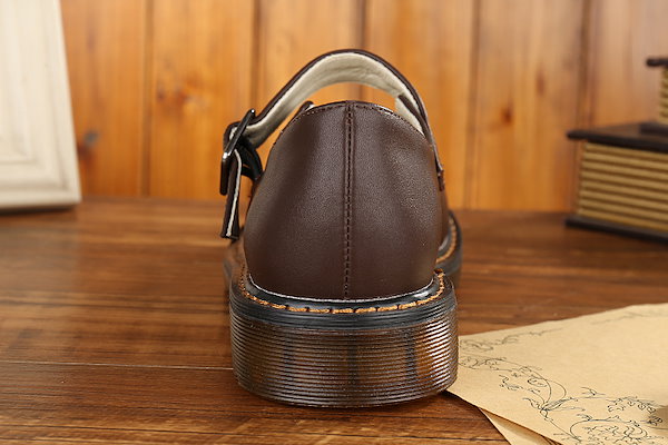 Qoo10] YUJIANXIONG ローファー レディース ストラップ 学生