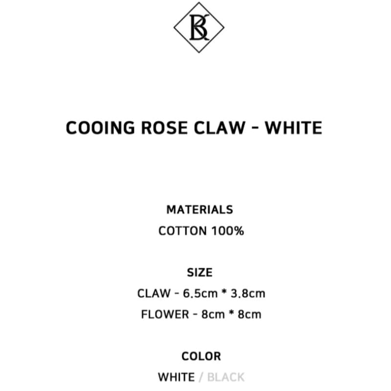 キンダベイビークーイングローズクロー-ホワイト キンダベイビークーイングローズクロー-ホワイト