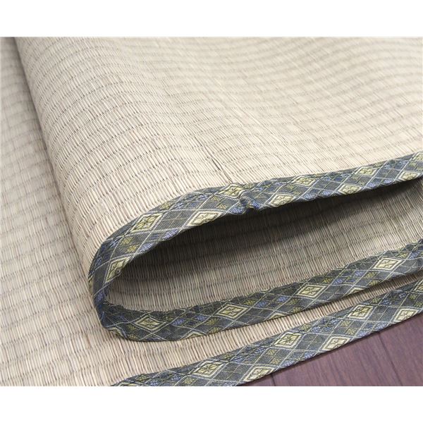 い草 上敷き/ラグマット 本間 8帖 撥水加工 リバーシブル対応 双目織 白馬 はくば リビング ダイニング