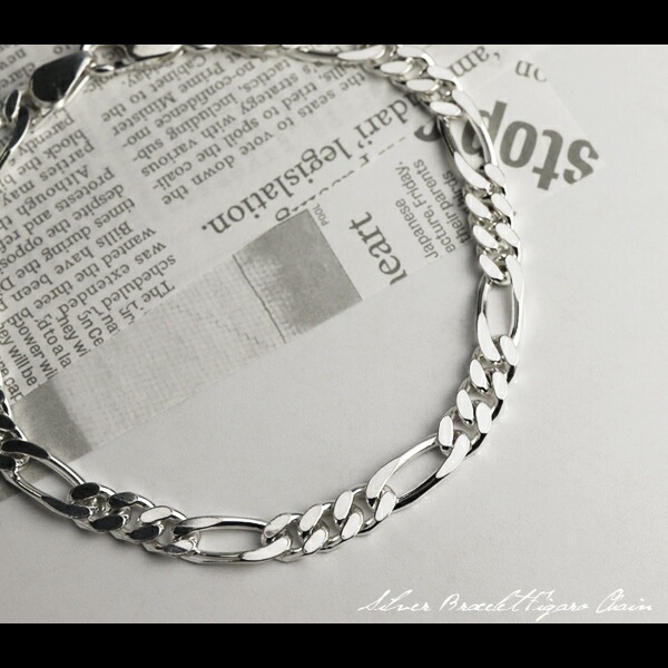 シルバー フィガロ チェーン ブレスレット 17cm 20cm 4面カット フィガロチェーン シルバー フィガロ チェーン ブレスレット 17cm 20cm 4面カット フィガロチェーン