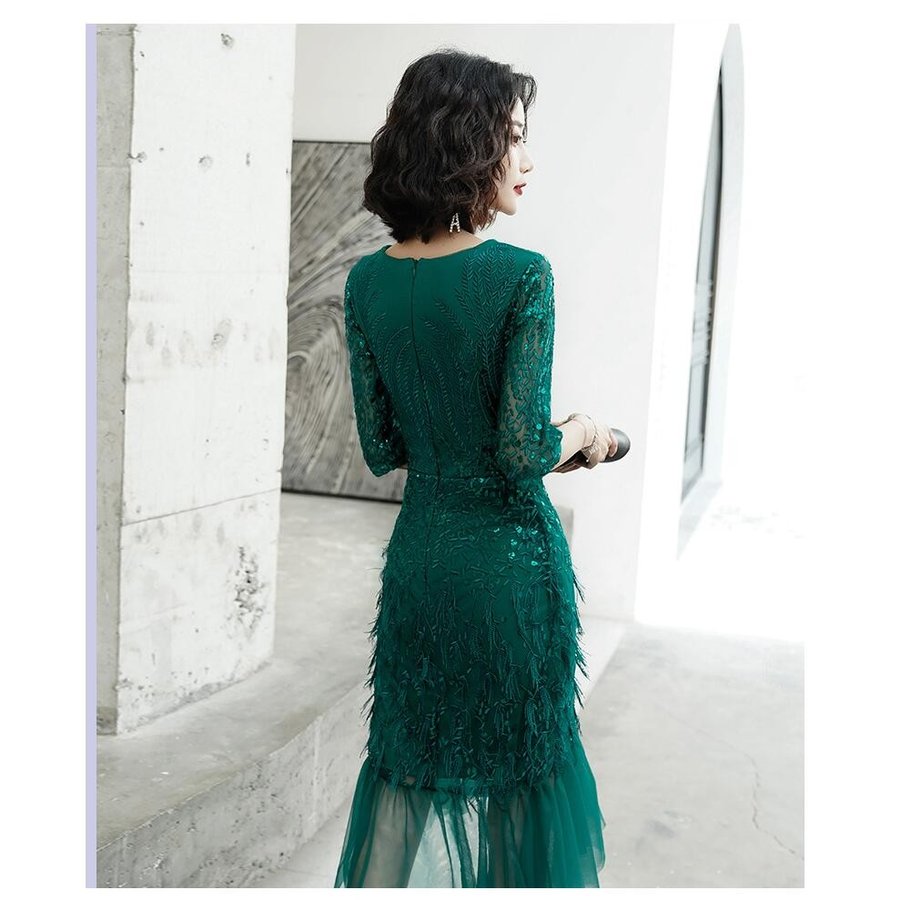 ミモレ丈ドレス 上品 パーティードレス結婚式 マーメイドドレス ウエディングドレス 大きいサイズ 2 ミモレ丈ドレス 上品 パーティードレス結婚式 マーメイドドレス ウエディングドレス 大きいサイズ 2